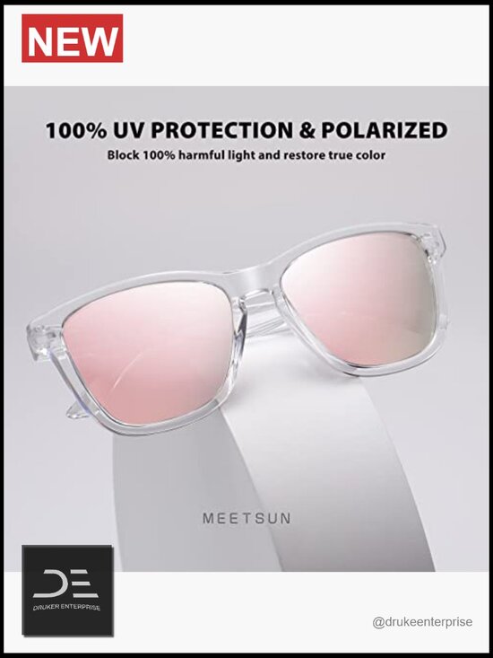 Polarized Sunglasses 3 Pack UV Protection Retro Square Wrap
